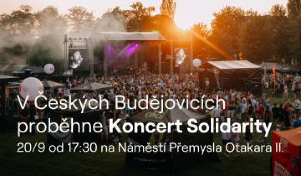 Koncert solidarity  bude v pátek 20. září na náměstí Přemysla Otakara II.