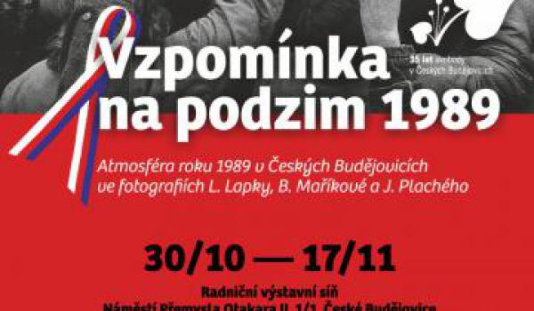 Na radnici se bude vzpomínat na podzim 1989 