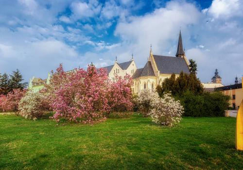 Senovážné náměstí, kostel Sv. Rodiny. Foto P. Kubát