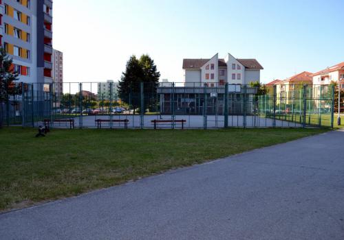 Pohled na hřiště