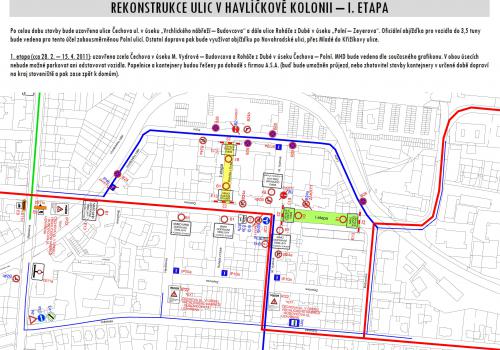 Rekonstrukce ulic v Havlíčkově kolonii - I. etapa