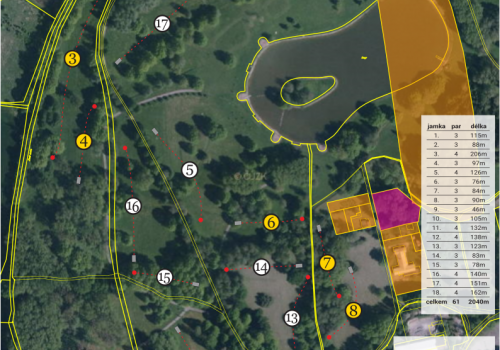 Mapa hřiště