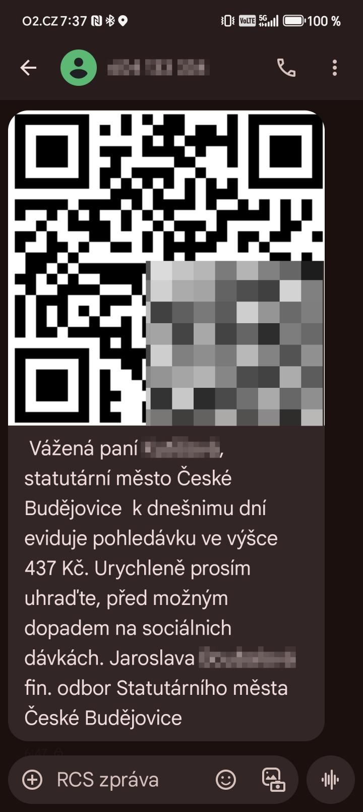podvodný qr code